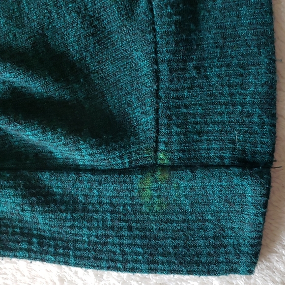 Candies Knit Open Front Cardigan Green Black XS - Picture 8 of 10